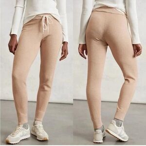 Varley Alice 2.0 Knit Jogger Sweatpants Praline Ivory Pink Jogger M